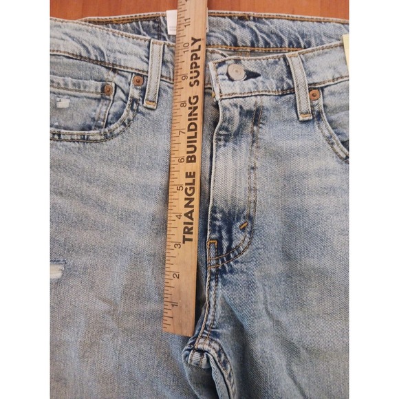 Levi's Men's 512 Slim Taper Fit Jeans NWT distressed Light Wash 32x36 - Picture 10 of 11